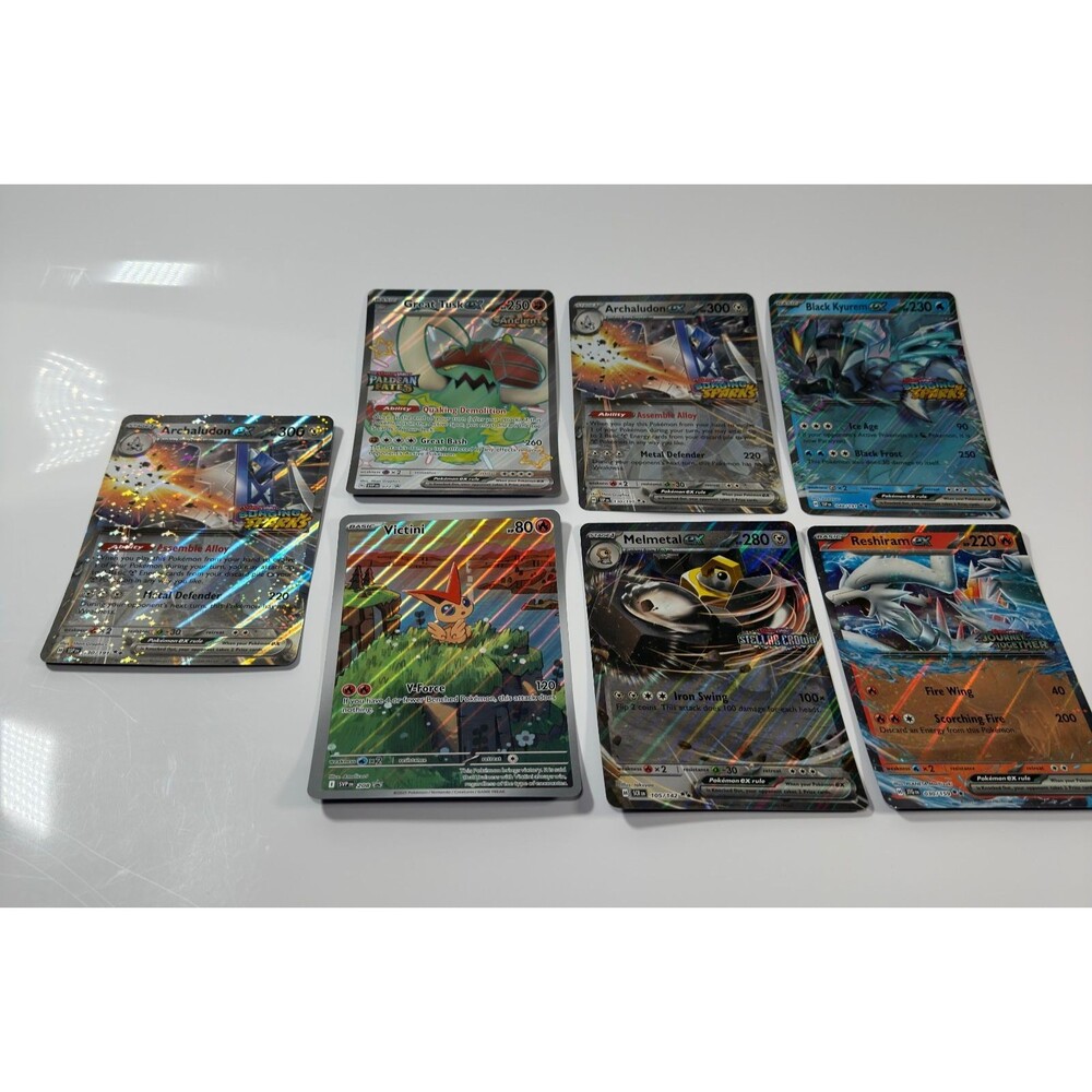 Pokemon Jumbo Card LOT Oversized Promo Cards Archaludon Ex Reshiram Victini Holo